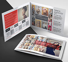 indesign模板－摄影宣传册(对折页/4个版面)：Photography Brochure Template V942